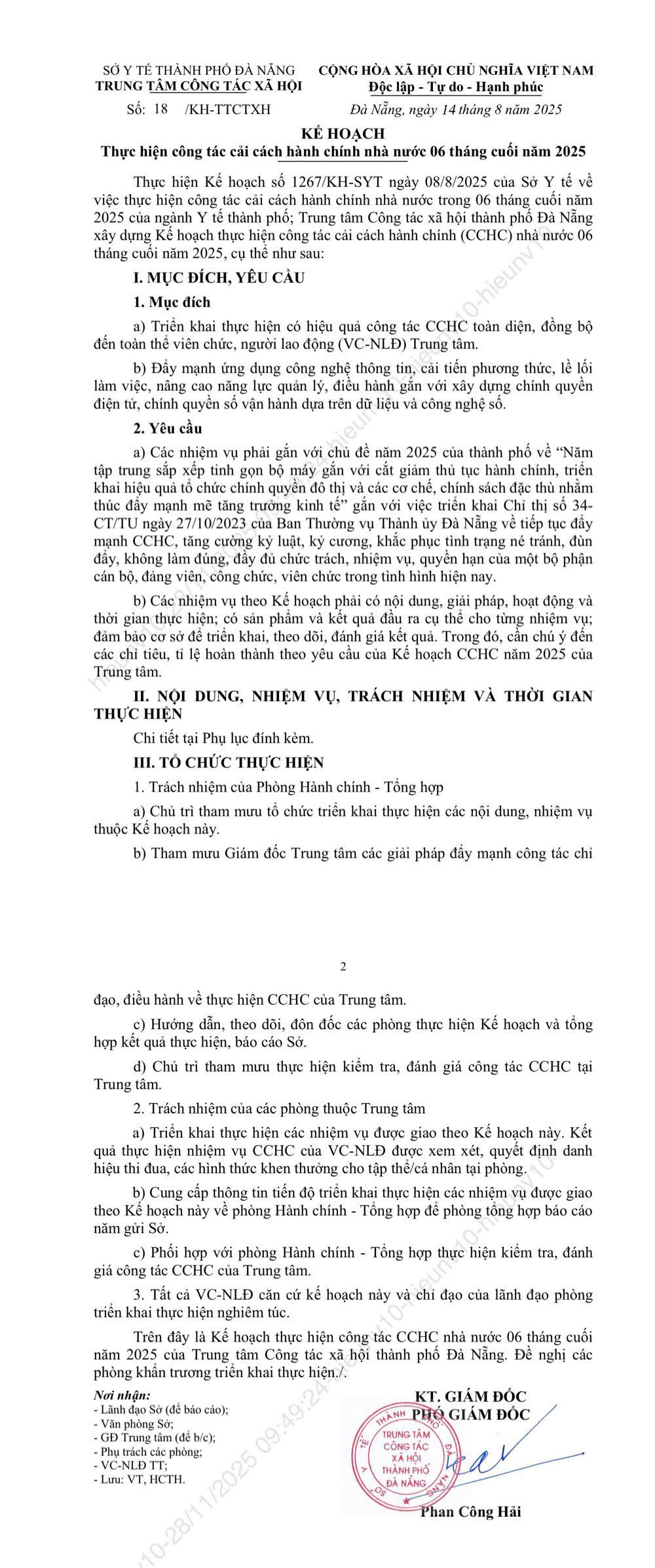 Ảnh 1 KH 18 CCHC 2025