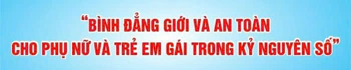 Ảnh tuyên truyền về bình đẳng giới năm 2025